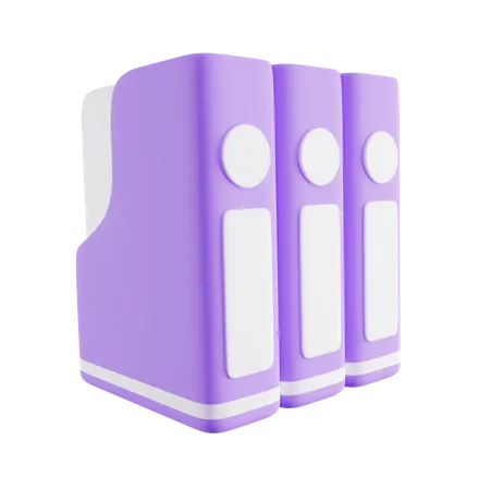 Box Files  3D Icon