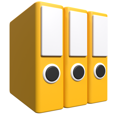Box Files  3D Icon