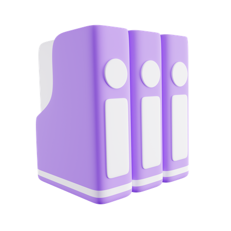 Box Files  3D Icon