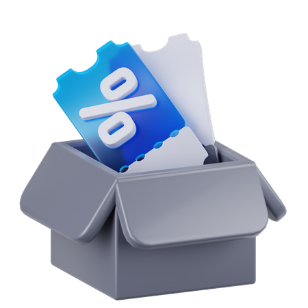 Gutschein-Box  3D Icon