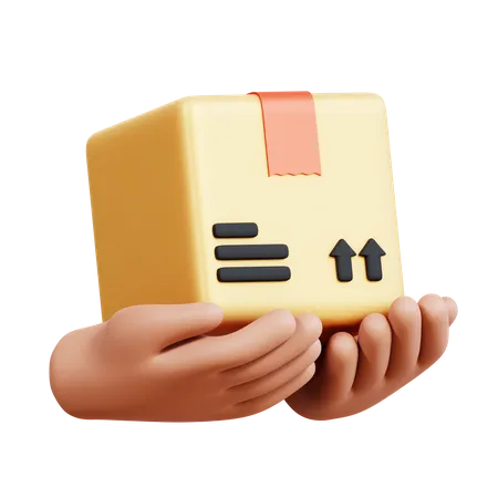 Box In Hand  3D Icon