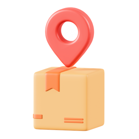 Box Location  3D Icon