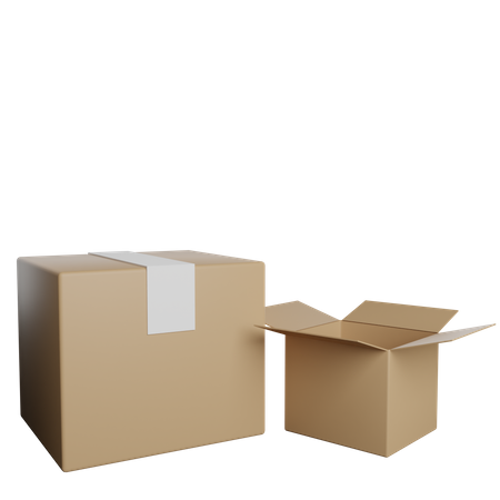 Box Packacge 3D Illustration