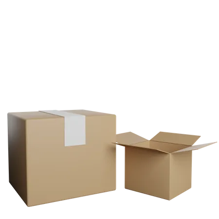 Box Packacge  3D Illustration