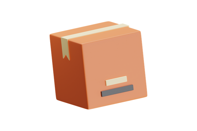 Box Package  3D Icon