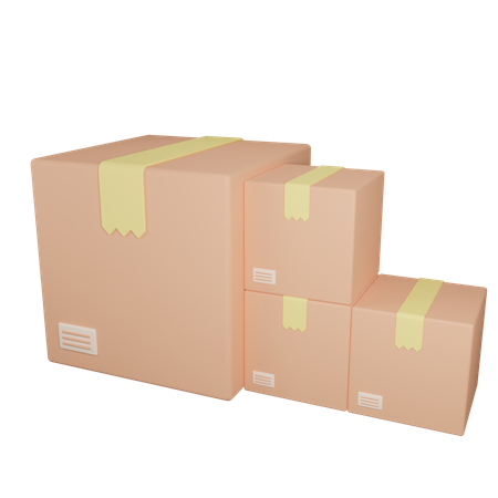 Box Package  3D Icon