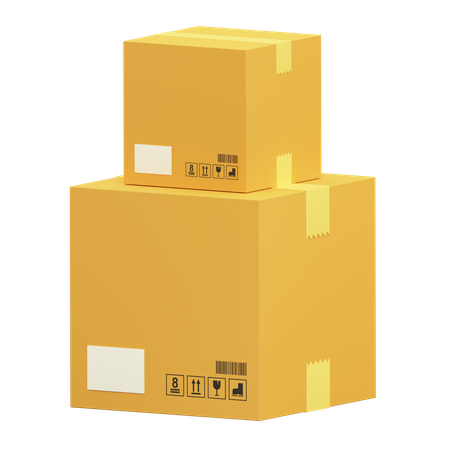 Box Package  3D Illustration