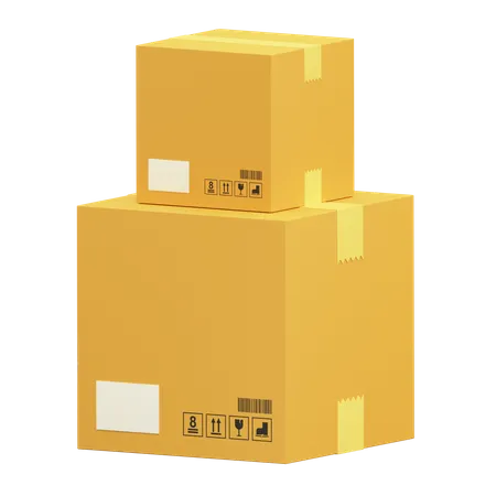 Box Package  3D Illustration