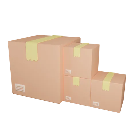 Box-Paket  3D Icon