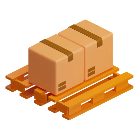 Box Pallet  3D Icon