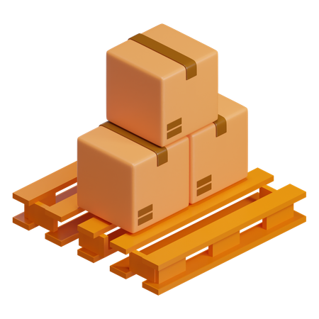 Box Pallet  3D Icon