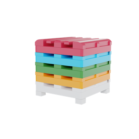 Box Pallet  3D Icon