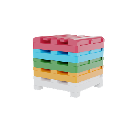 Box Pallet  3D Icon