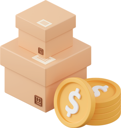 Box Payment  3D Icon