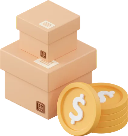 Box Payment  3D Icon