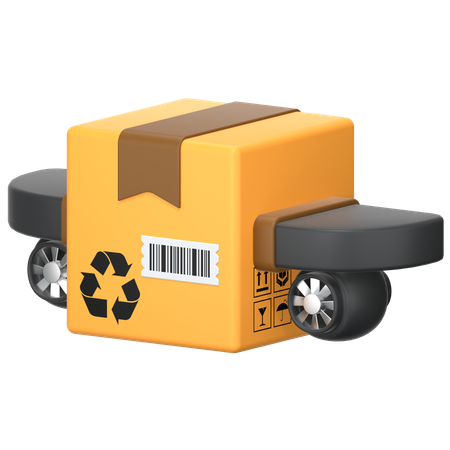 箱型飛行機  3D Icon