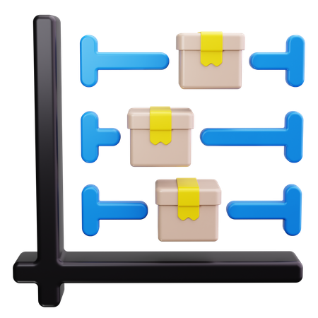 Box Plot  3D Icon