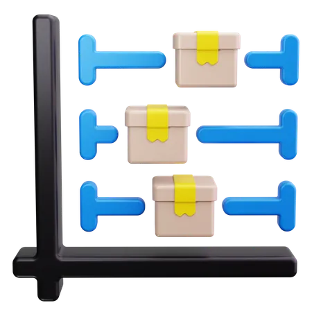 Box Plot  3D Icon