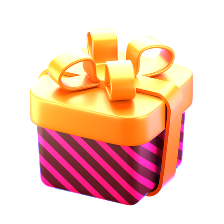 Box Shape Gift  3D Icon