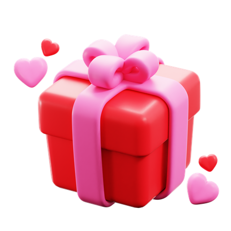 Box Shape Gift  3D Icon