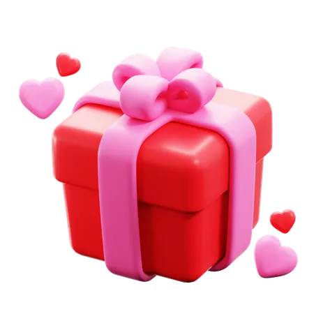 Box Shape Gift  3D Icon