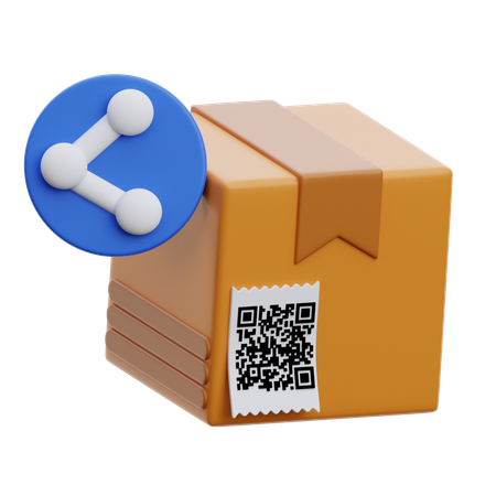 Box Share  3D Icon