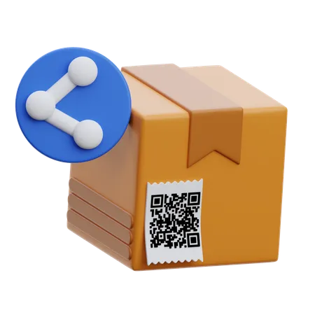 Box Share  3D Icon