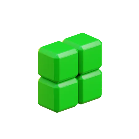 Kasten-Tetrisblock  3D Icon