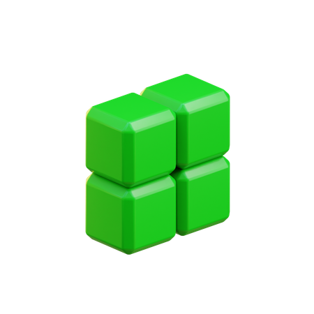 Box Tetris Block  3D Icon