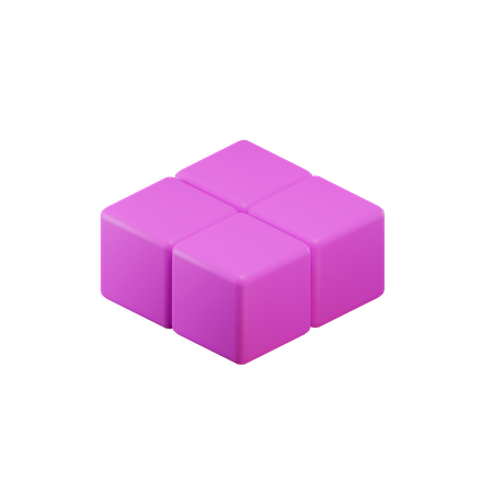 T-Shape Tetris Block 3D Icon download in PNG, OBJ or Blend format