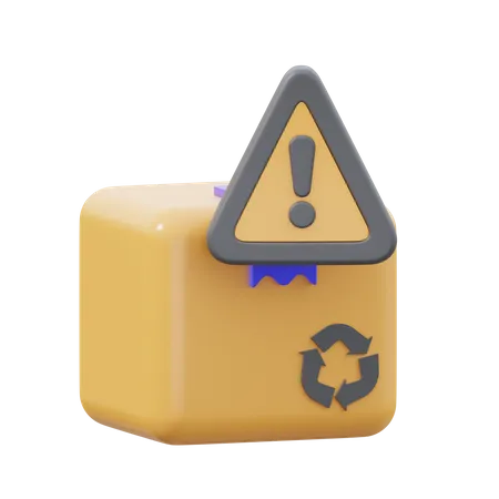 Box warning  3D Icon