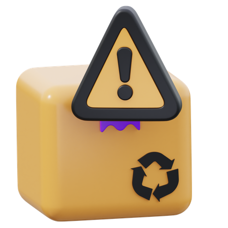 Box warning  3D Icon