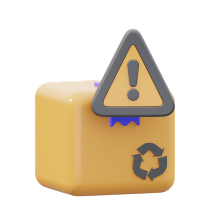 Box warning  3D Icon