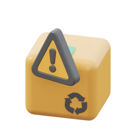 Box warning  3D Icon