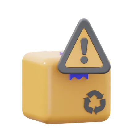 Box-Warnung  3D Icon