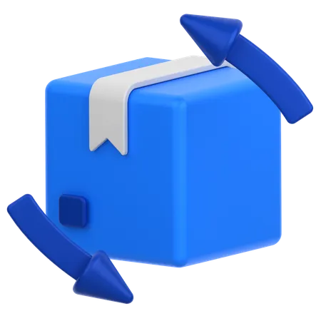 3 D Icon Of A Package Return 3D Icon