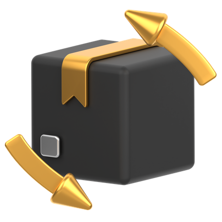 Box With Arrow  3D Icon