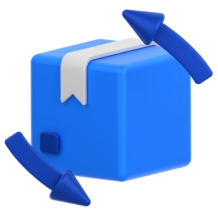Box With Arrow  3D Icon