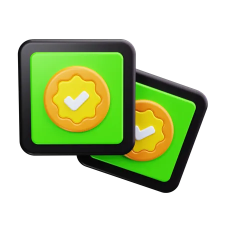 체크 박스  3D Icon