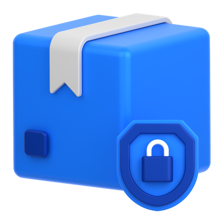 Box With Lock  3D Icon