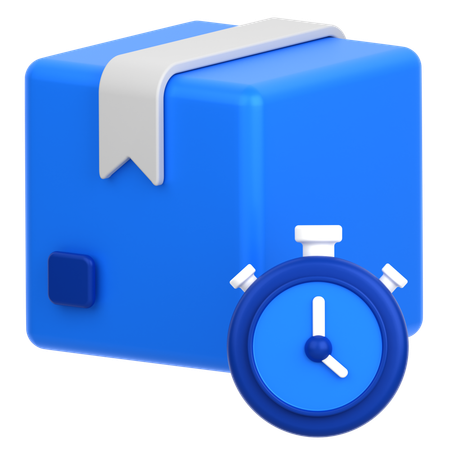 Box With Timer  3D Icon