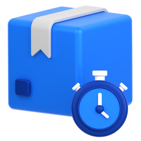 Box With Timer  3D Icon