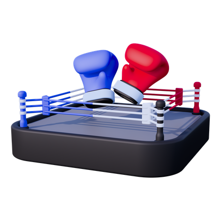 Arène de boxe  3D Icon