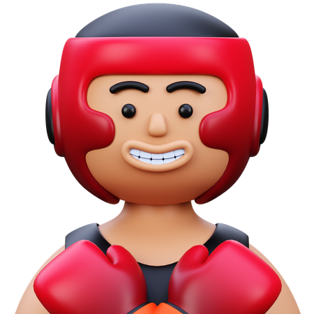 권투 선수  3D Icon