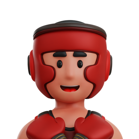 Boxer Player  3D Icon