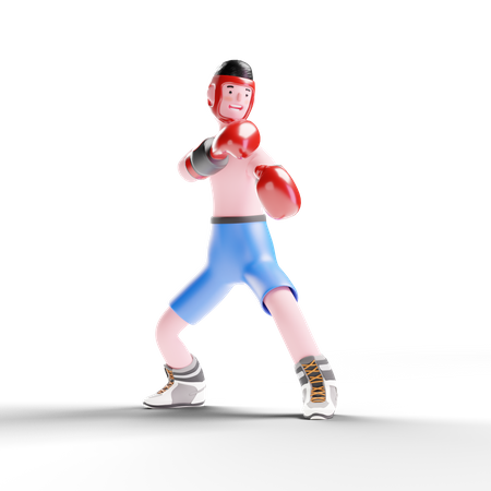 Boxer se prépare pour le match  3D Icon