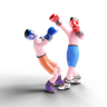 3d playing in match emoji