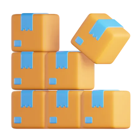 Boxes 3D Icon