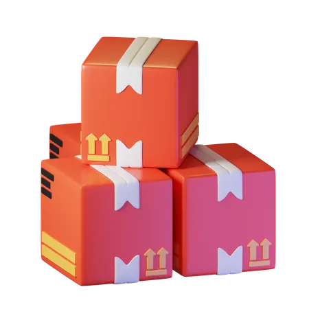 Boxes  3D Icon