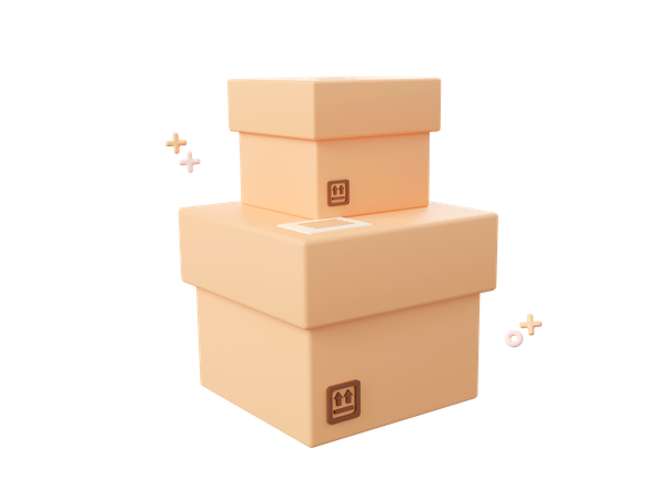 Boxes  3D Icon